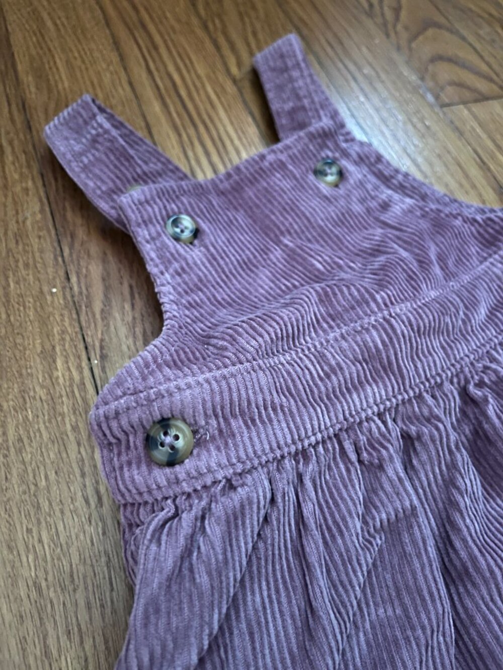 Baby Girl Corduroy Overall Set, Purple, 6-9 Months - Picture 6 of 7